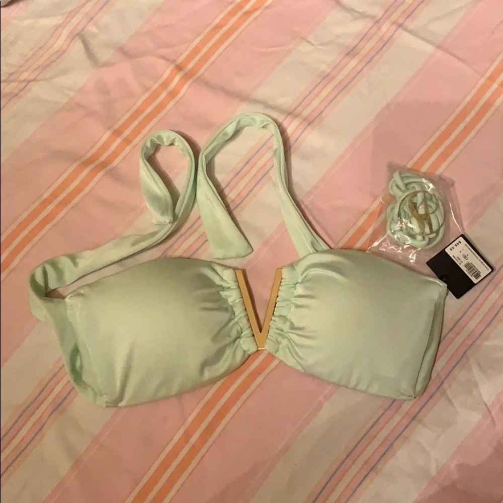 Mint Green Victoria Secret Bandeau Style Swim Top